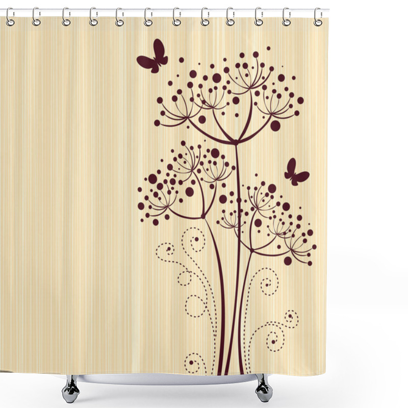 Personality  Delicate Floral Design Shower Curtains