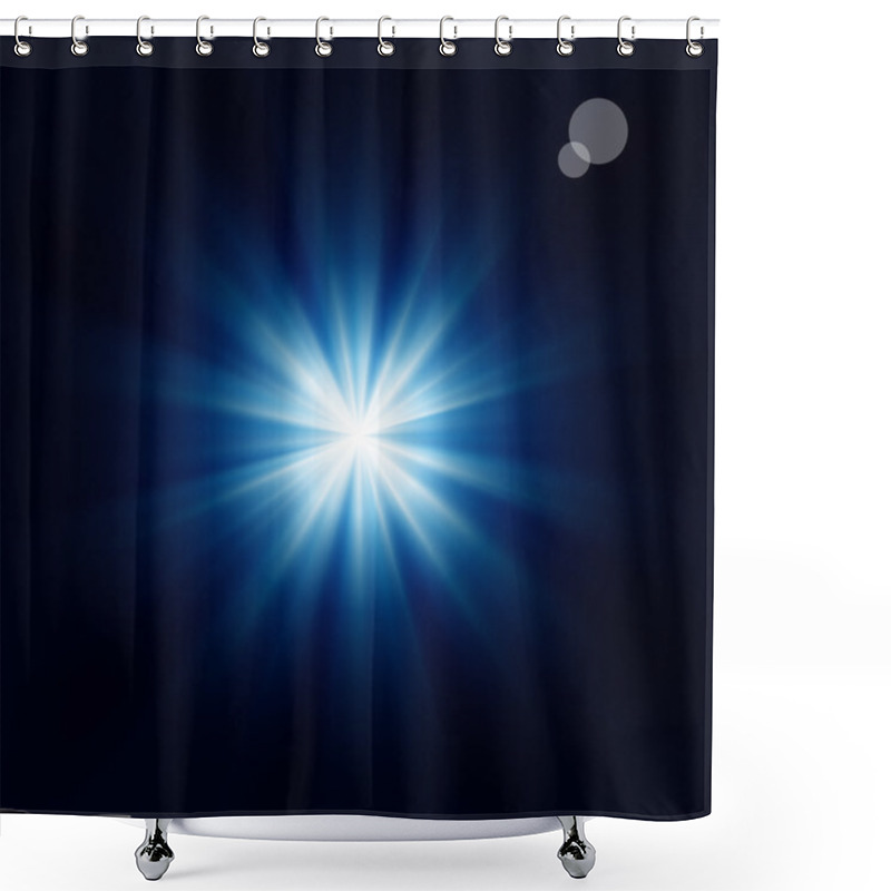 Personality  Vector Bright Star Shower Curtains