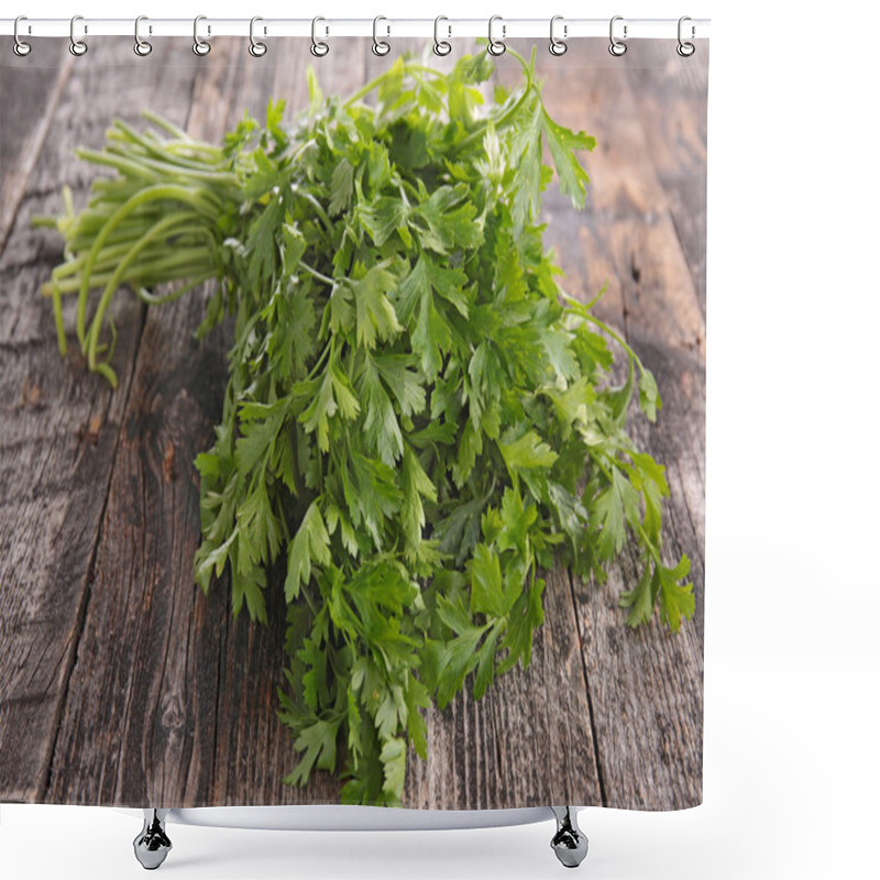 Personality  Green Fresh Parsley Shower Curtains