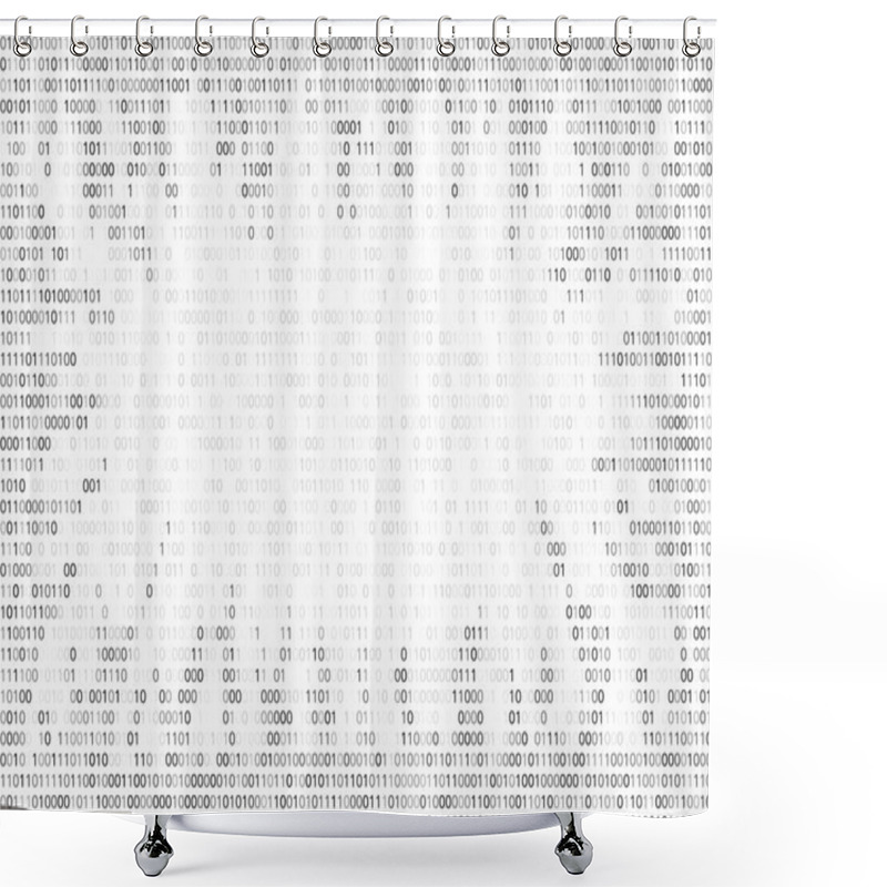 Personality  Binary Code Background Shower Curtains