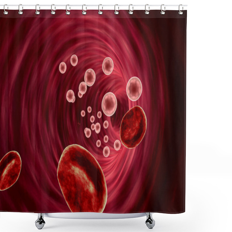 Personality  Erythrocyte, Blood Vessel Shower Curtains