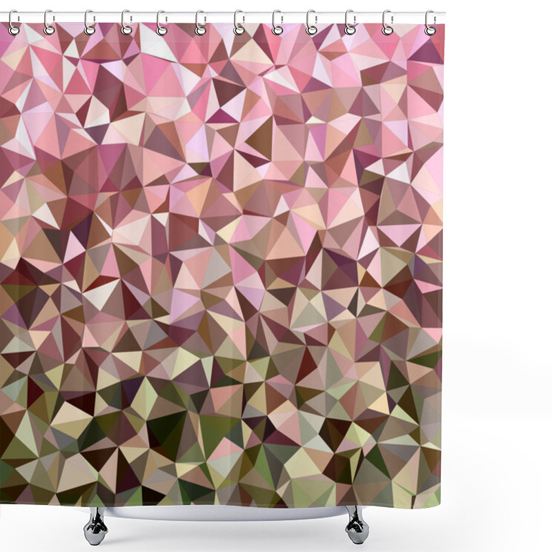 Personality  Abstract Triangle Mosaic Background Design Shower Curtains