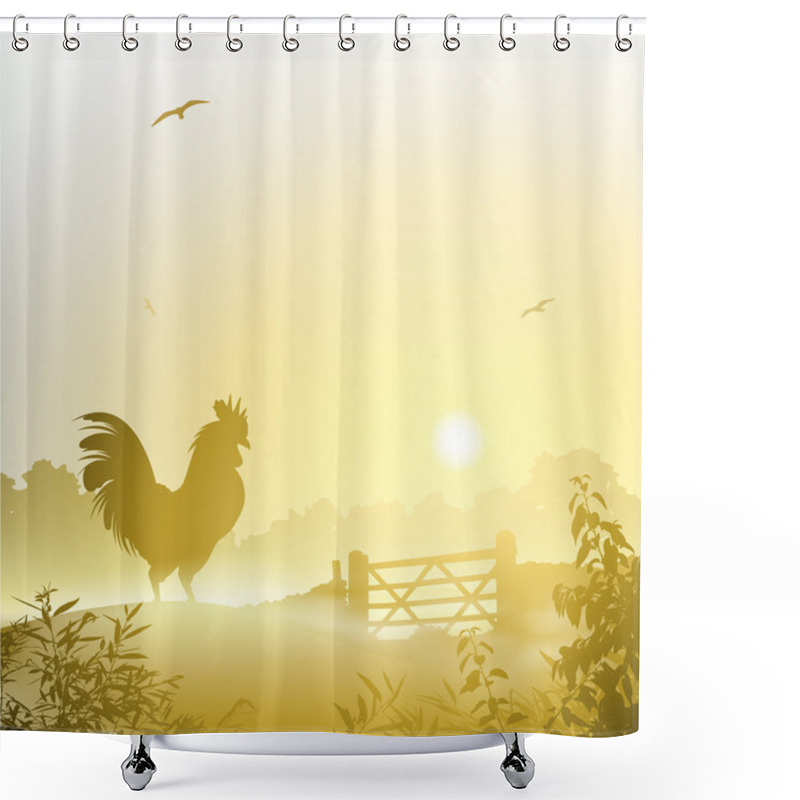 Personality  Cockerel, Rooster Shower Curtains