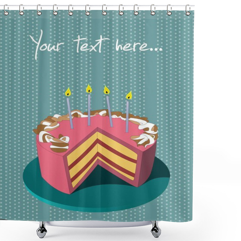 Personality  A Nice Birthday Card Shower Curtains