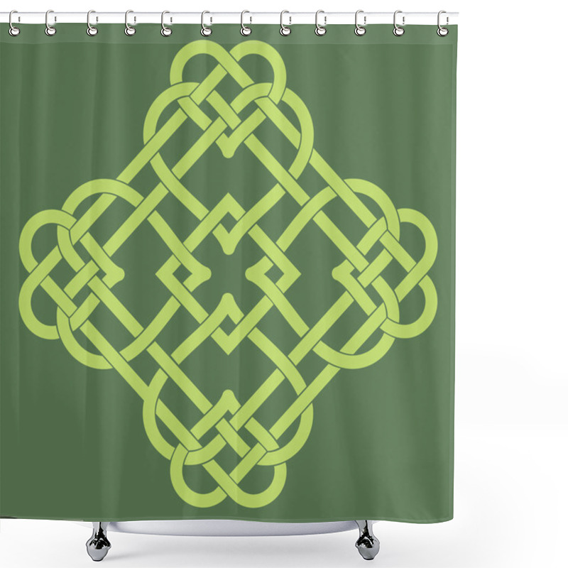 Personality  Celtic Knot Motif Shower Curtains