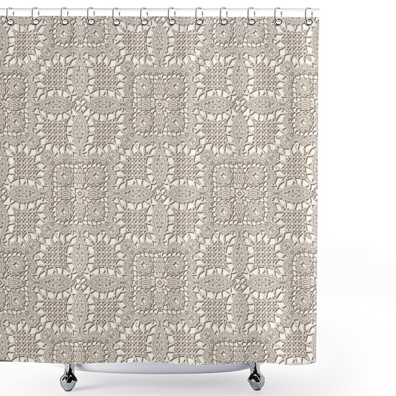 Personality  Old Lace Texture Shower Curtains