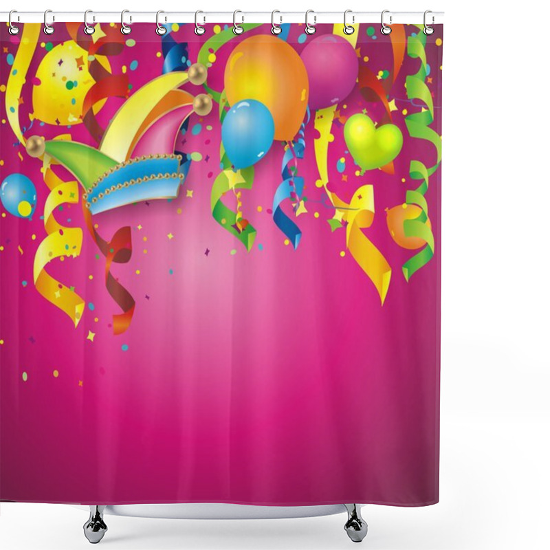 Personality  Carnival Background Shower Curtains