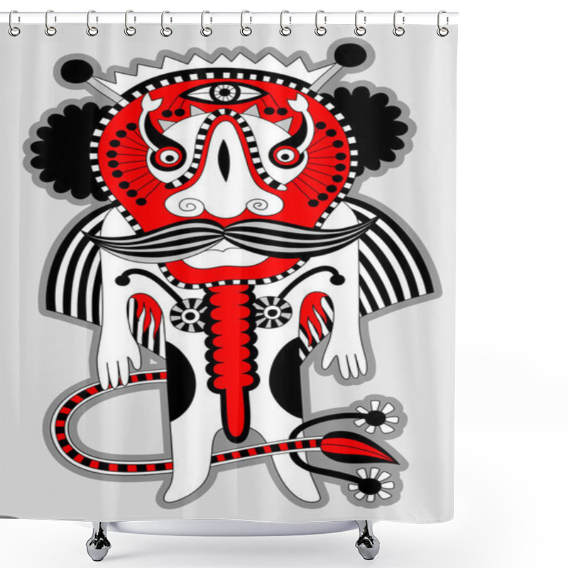 Personality  Fantasy Monster Personage Shower Curtains