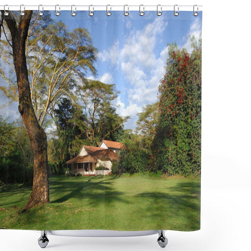 Personality  Tourist Resort In A Woods Shower Curtains