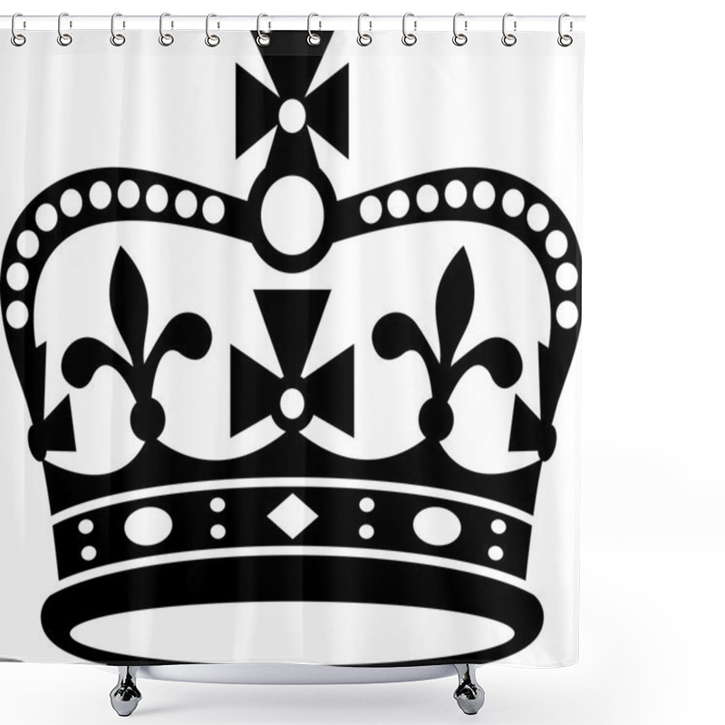 Personality  Crown Of Britain Icon Shower Curtains