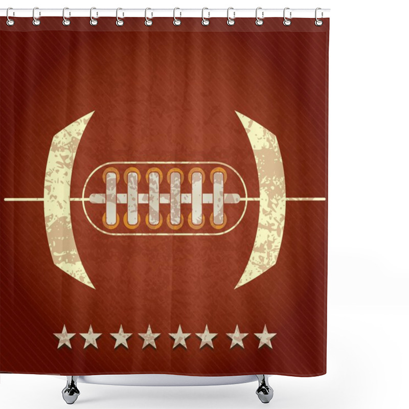 Personality  American Football Shower Curtains