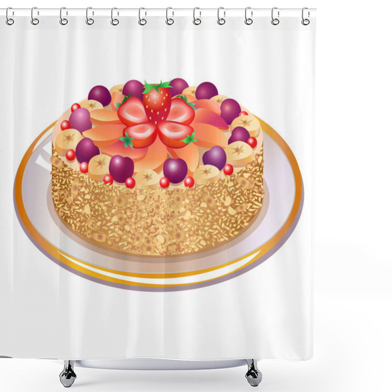 Personality  Wonderful Pie Shower Curtains