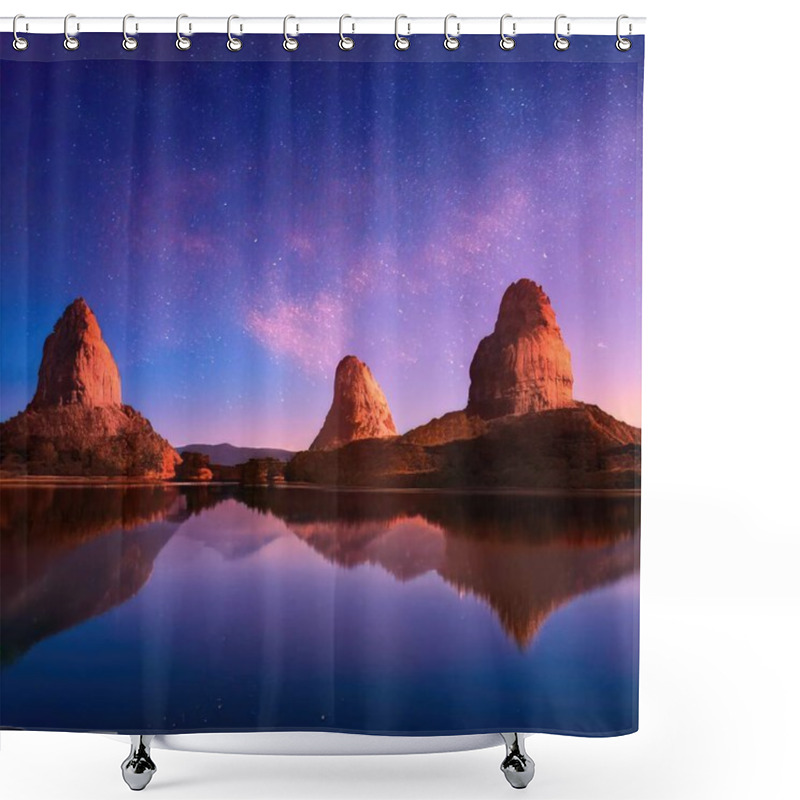 Personality  Magical Landscapes, Made With The Technique Of 3d Rendering Shower Curtains