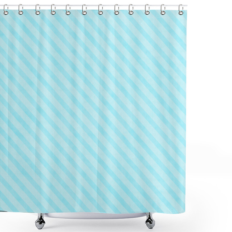 Personality  Blue Striped Fabric Background Shower Curtains