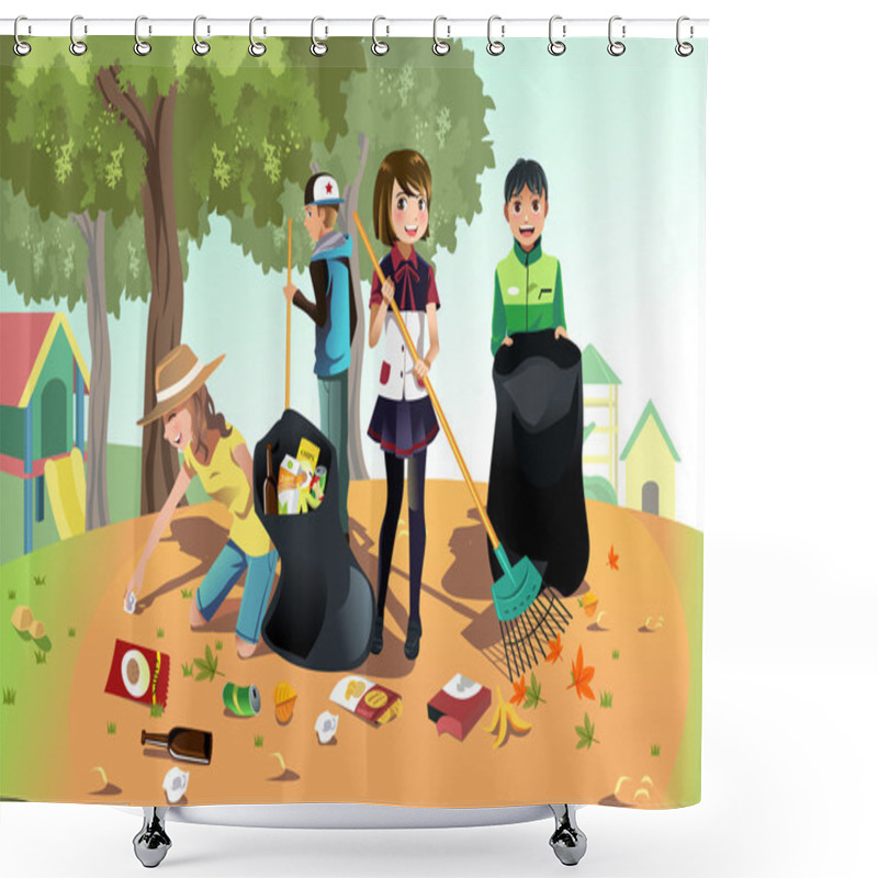 Personality  Volunteer Kids Shower Curtains