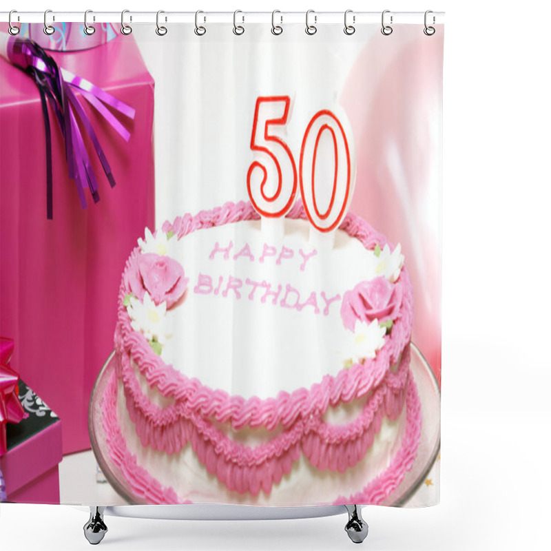 Personality  Happy 50th Birthday Shower Curtains