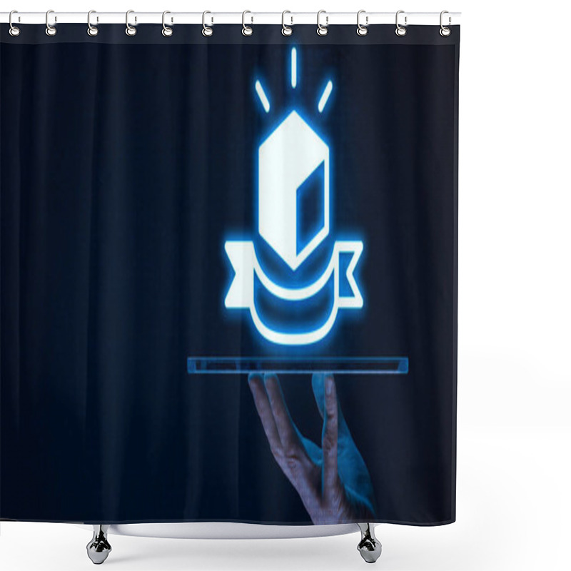 Personality  Private Labeled App Is A Software Application That Is Developed By One Company But Branded And Marketed Under Another Company's Name Shower Curtains