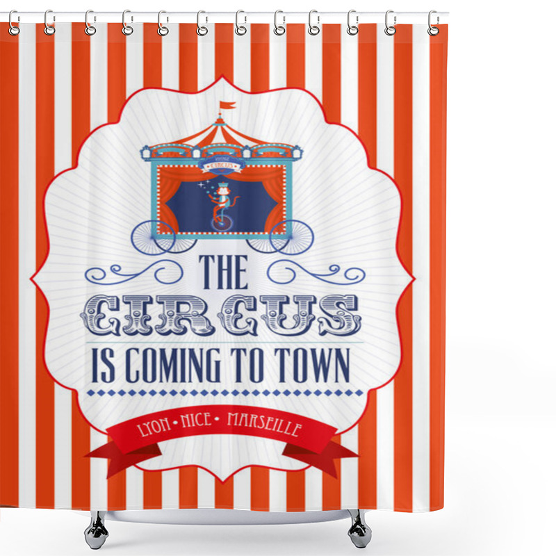 Personality  Circus Poster Shower Curtains