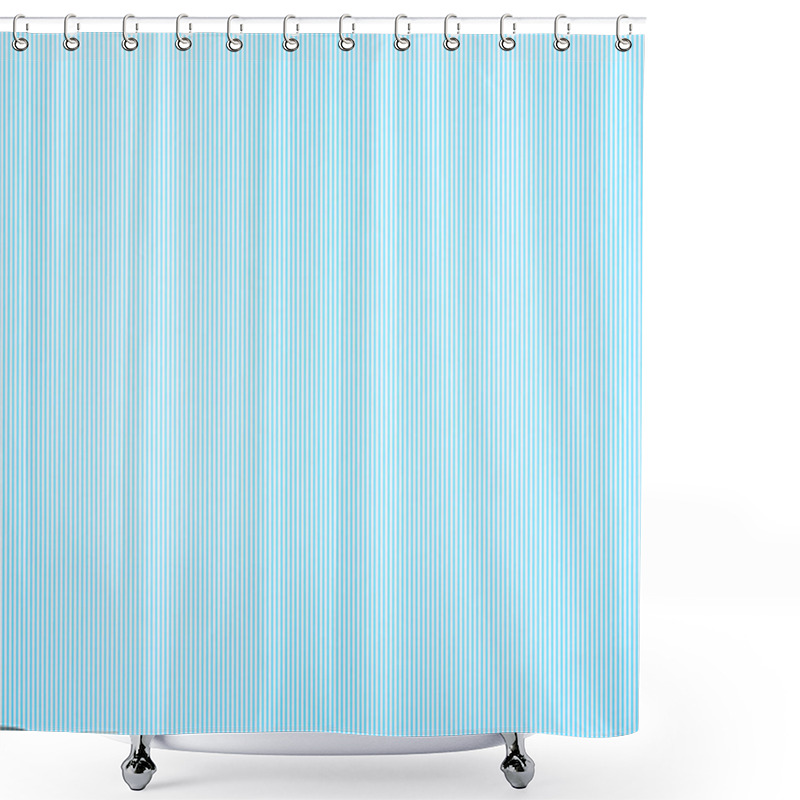 Personality  Striped Blue And White Pattern Texture Shower Curtains