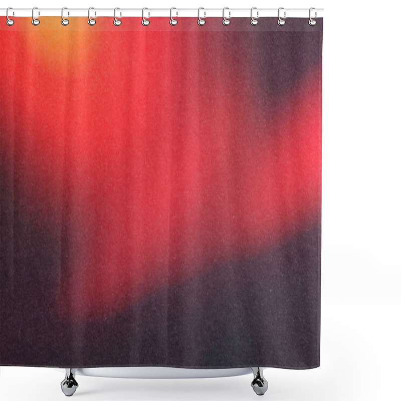 Personality  Bold Red Black Gradient Background With Glowing Effect, Radiating Warmth And Intensity. Perfect For Modern Design Projects And Dynamicvisuals. Gradient Texture, Red Black Tones, Vibrant Glowing Effect Shower Curtains