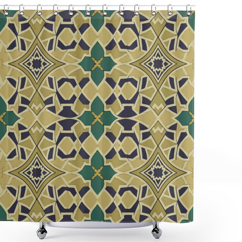 Personality  Symmetry In Islamic Geometric Designs. Shower Curtains