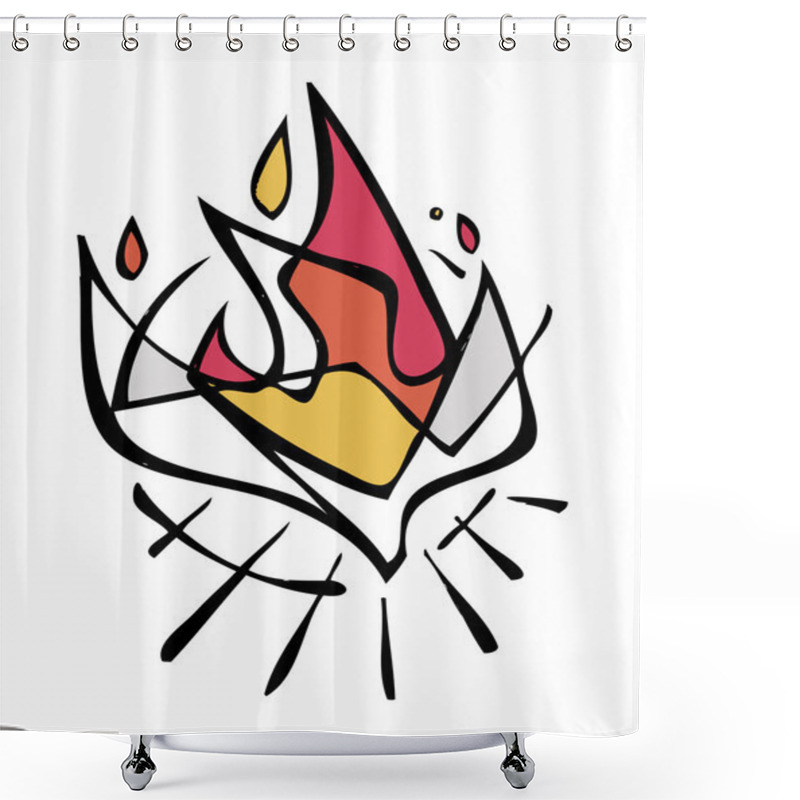 Personality  Holy Spirit Symbol Shower Curtains