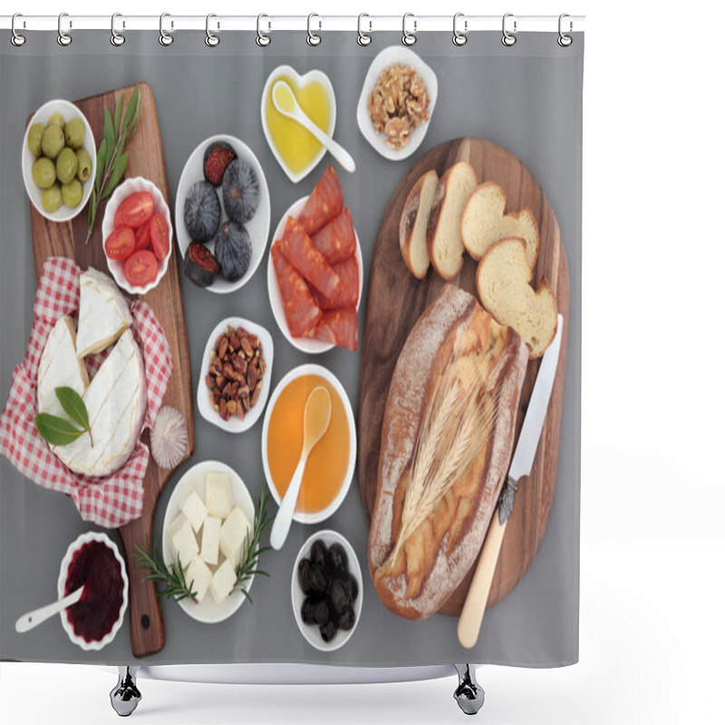 Personality  Delicious Picnic Food Shower Curtains