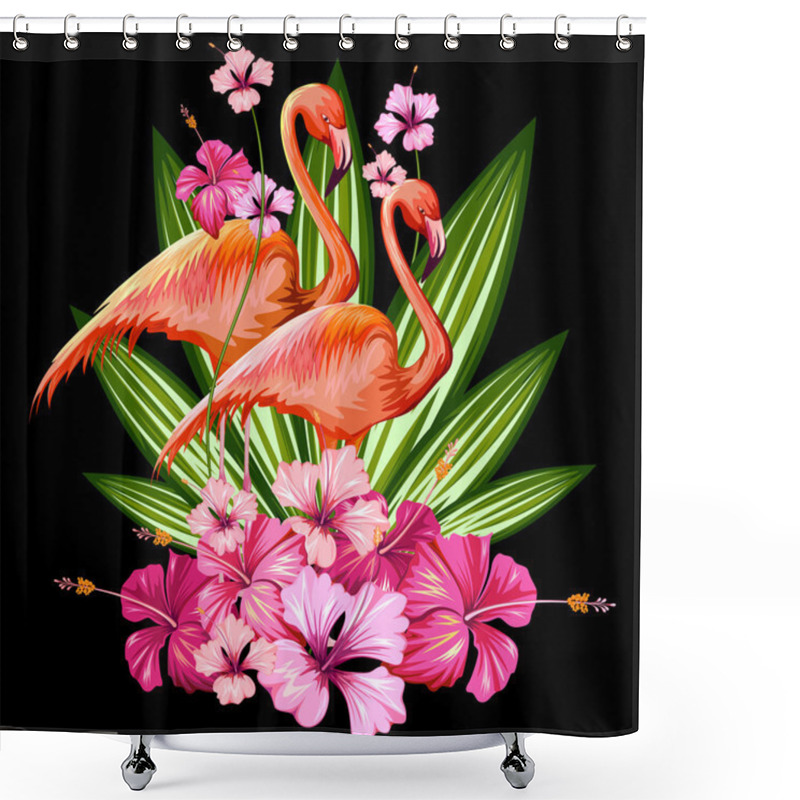 Personality  Exotic Tropical Background Shower Curtains