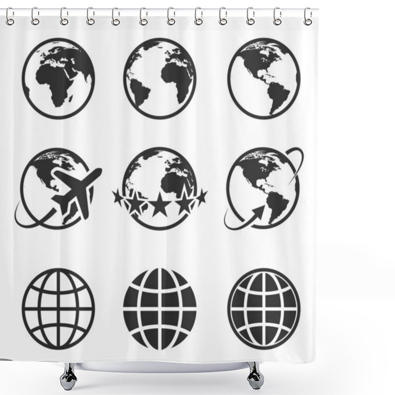 Personality  Planet Shower Curtains