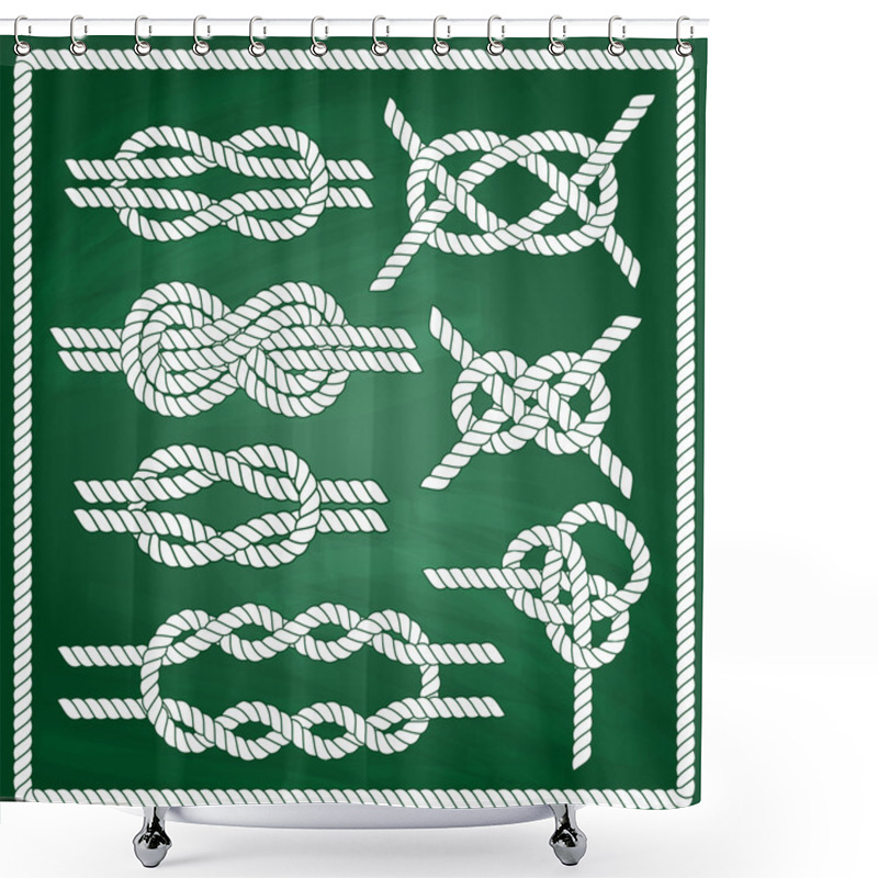 Personality  Sailor Knot Set. Shower Curtains