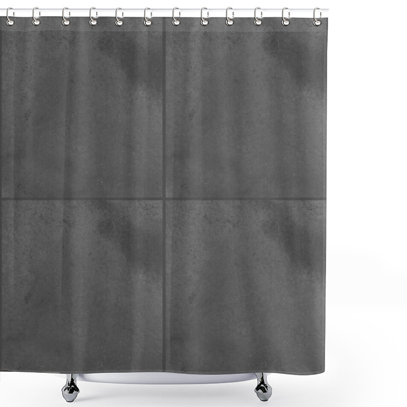 Personality  Dark Grey Concrete Tiles With A Textured Pattern, Presenting A Minimalistic And Modern Aesthetic. Ideal For Use In Backgrounds Or Architectural Designs.. Seamless Patterns Shower Curtains