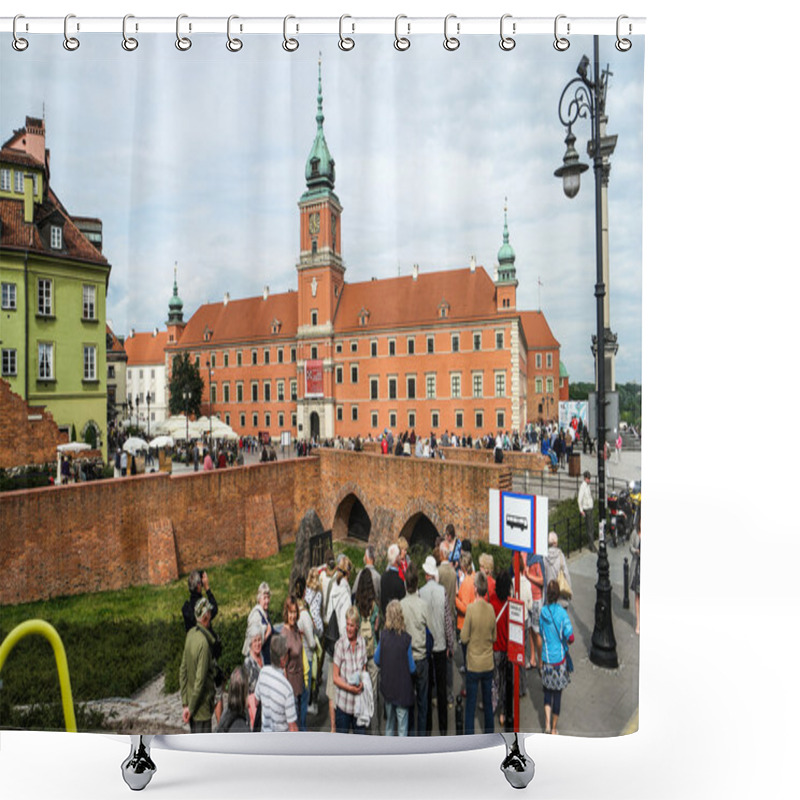 Personality  Royal Palace In Warsaw Shower Curtains