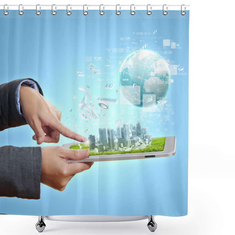 Personality  Global Business Network Shower Curtains