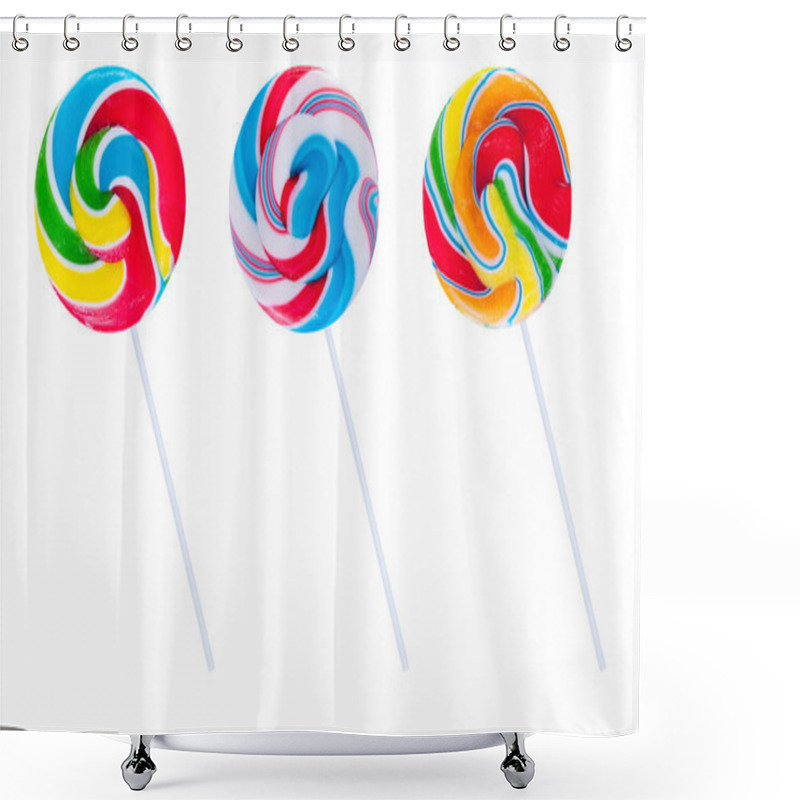 Personality  Set Of Three Lollipops Shower Curtains