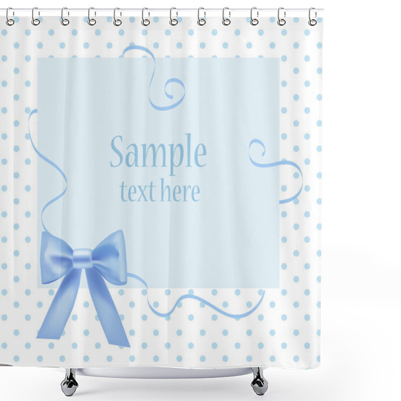 Personality  Greeting Card With Place For Your Text. Vector. Shower Curtains