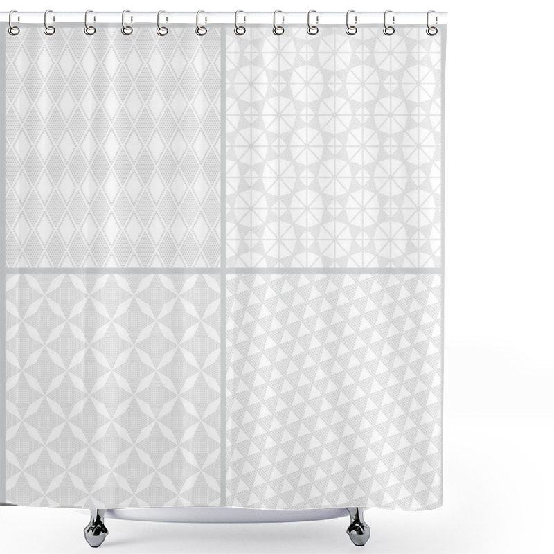 Personality  Seamless Patternset08 Shower Curtains