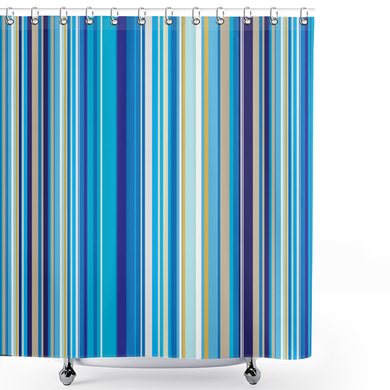 Personality  Subtle Blue Vert Shower Curtains