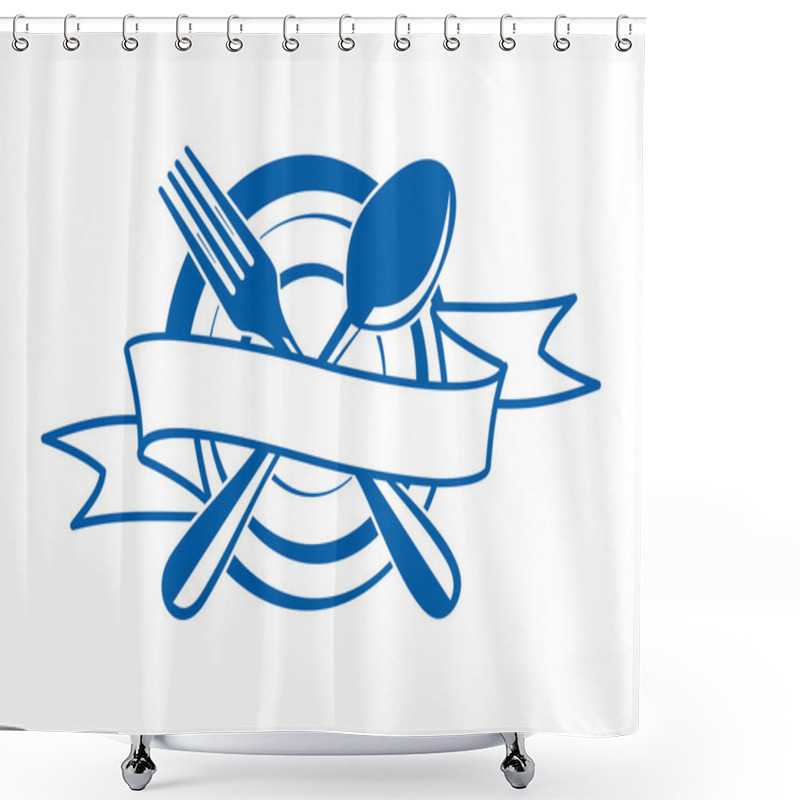 Personality  Restaurant Banner Shower Curtains