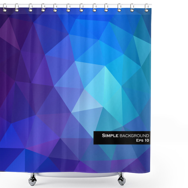 Personality  Abstract Geometric Background Shower Curtains