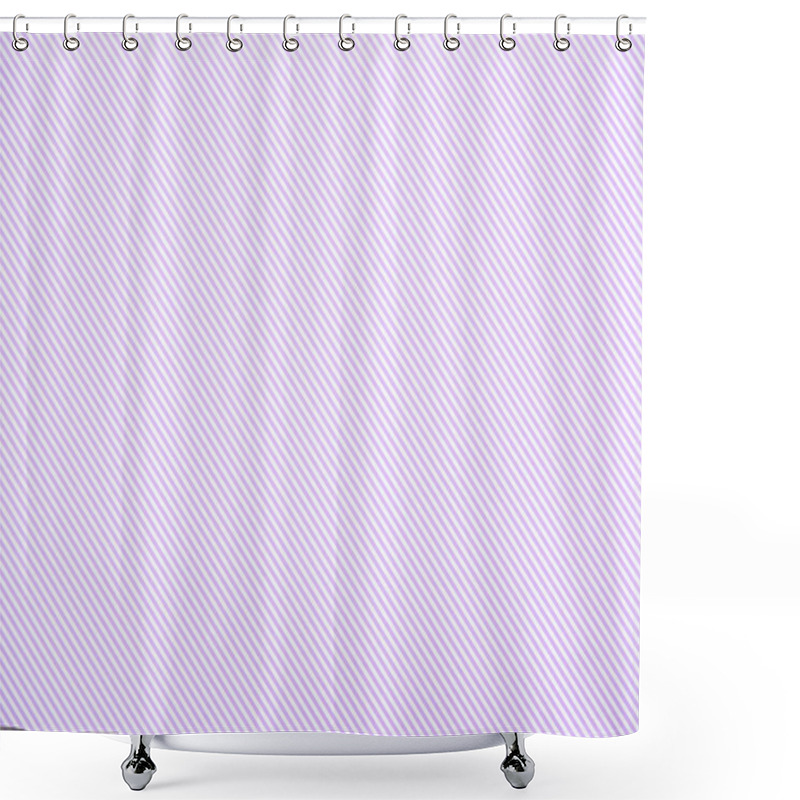 Personality  Striped Diagonal Purple And White Pattern Texture Shower Curtains