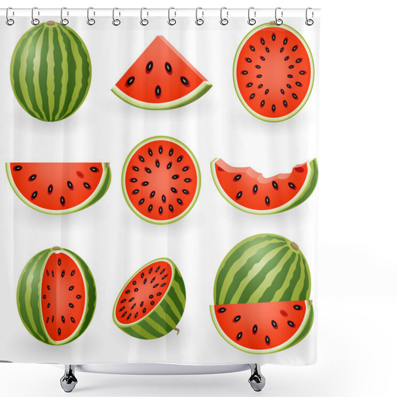 Personality  Watermelon Shower Curtains