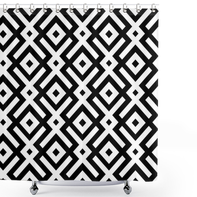 Personality  Geometric Seamless Pattern Shower Curtains