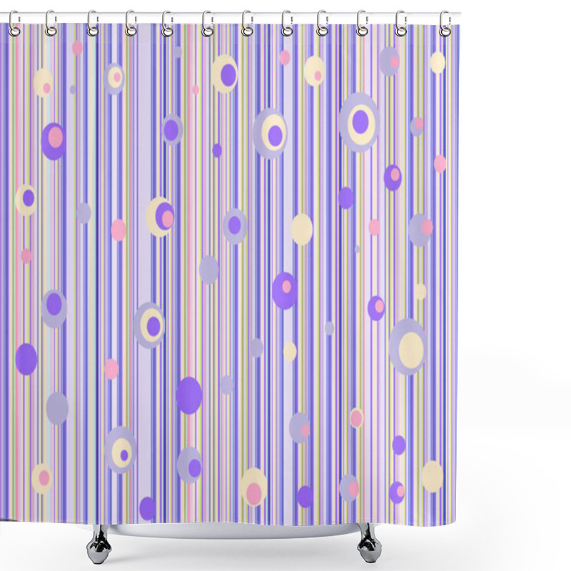 Personality  Pink-violet Gentle Retro Background Shower Curtains