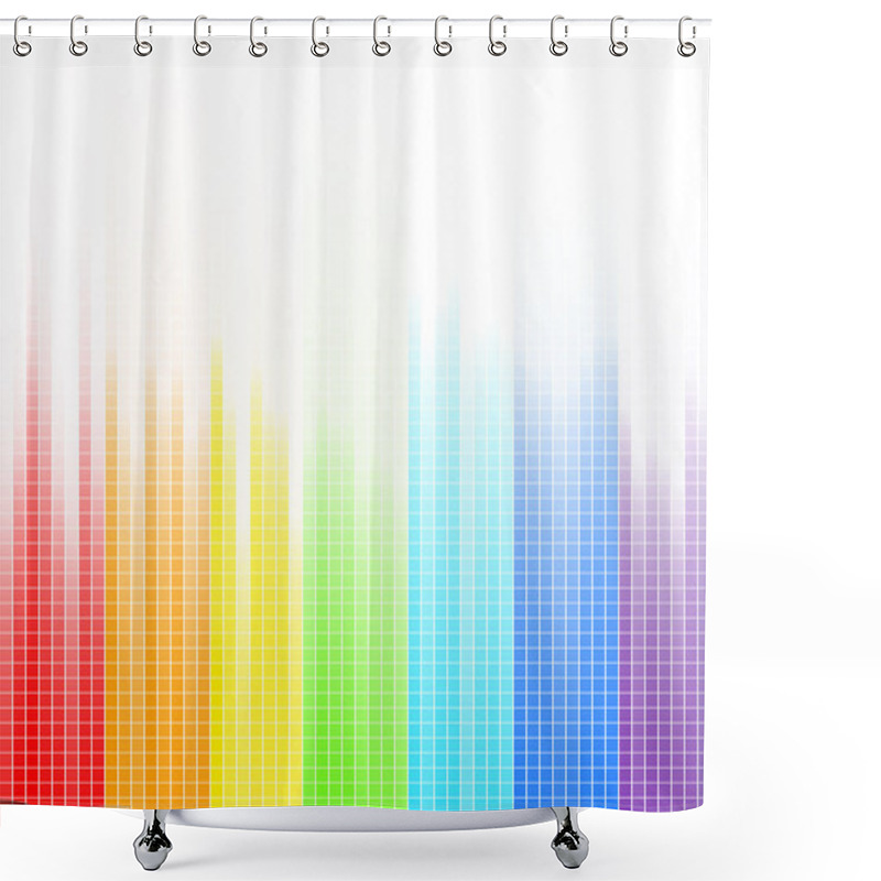 Personality  Vector Abstract Bright Background Shower Curtains