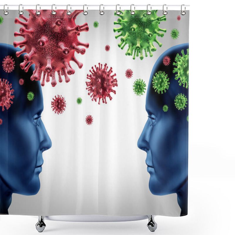 Personality  Spreading Disease Shower Curtains