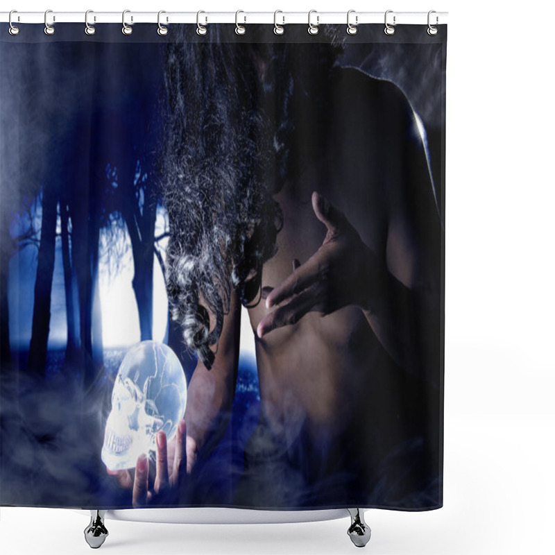 Personality  Primal Shaman Or Witch Doctor Shower Curtains