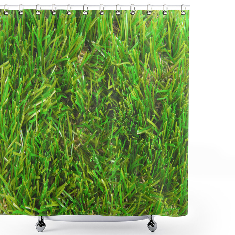 Personality  Artificial Grass Astroturf Closeup Background Shower Curtains