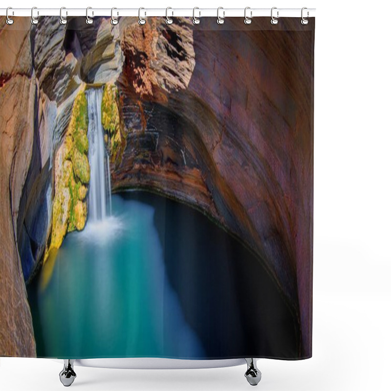 Personality  An Amazing Waterfall In Karijini National Park, Western Australia Shower Curtains