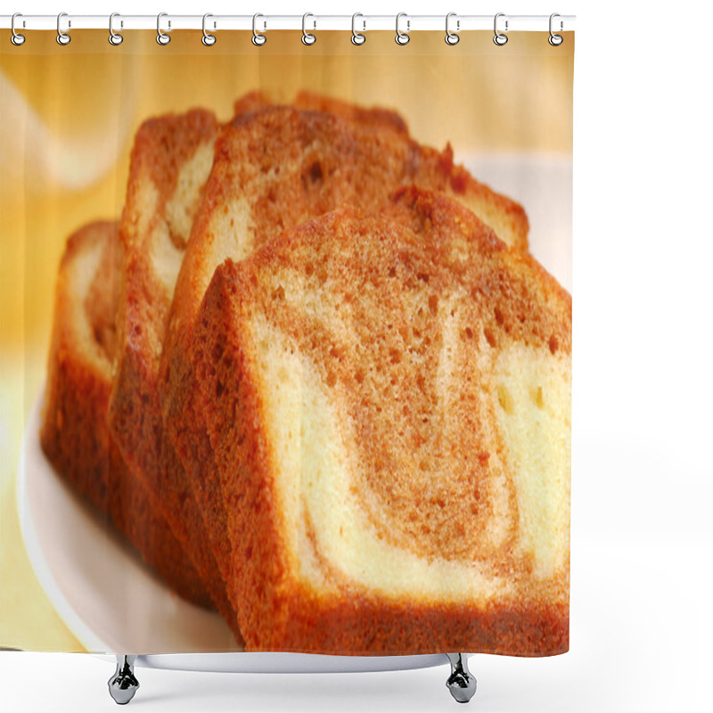 Personality  Slices Of Pound Cake Shower Curtains