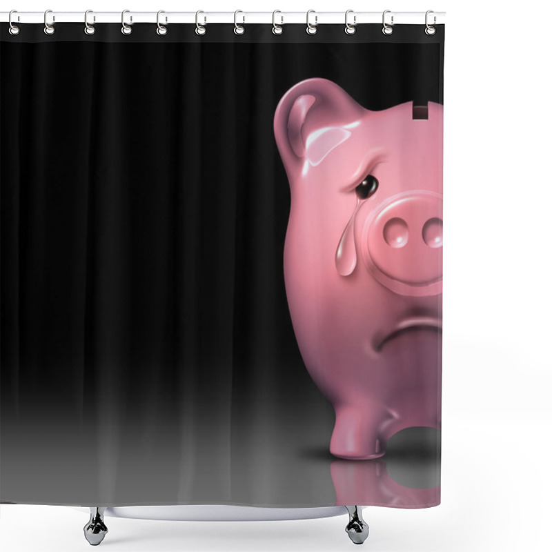 Personality  Financial Despair Shower Curtains